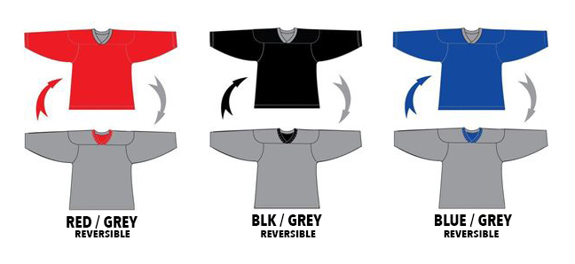 reversible hockey practice jerseys