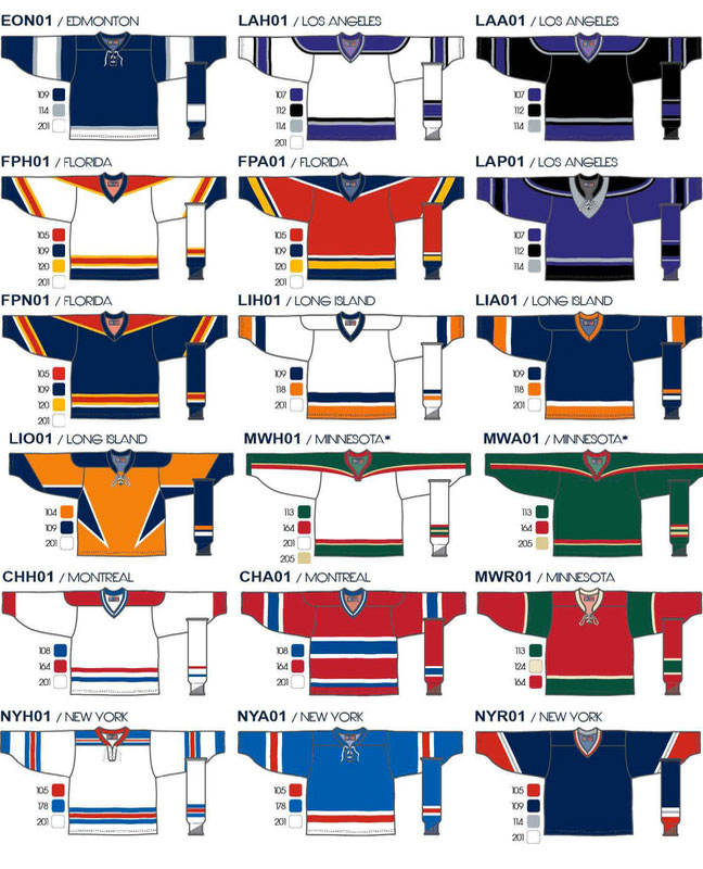 Hockey Jerseys Direct - A complete selection of blank NHL prostyle