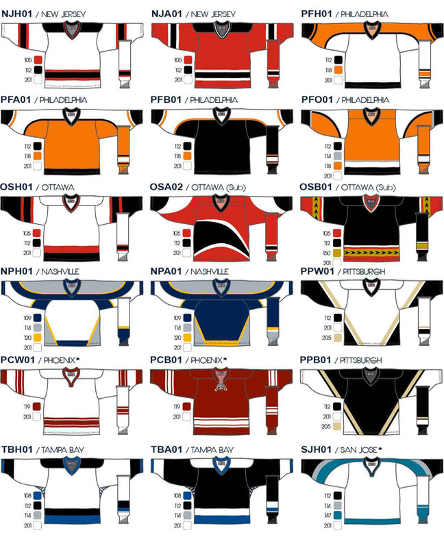 Customization Depot White Royal League Plain Blank Hockey Jerseys 