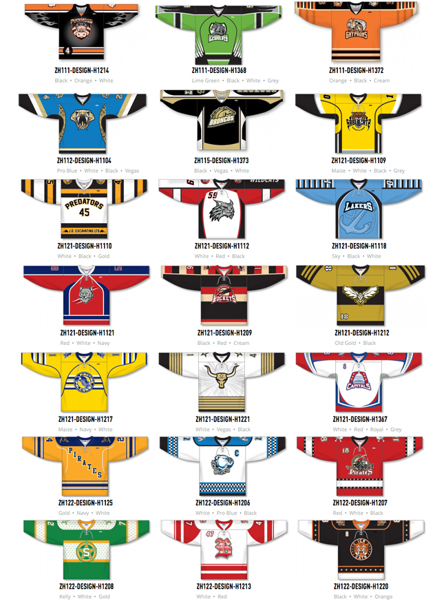 Custom Hockey Jerseys, Sublimated Hockey Jerseys