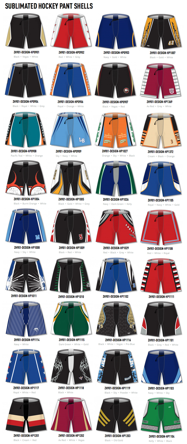 Custom Sublimated Hockey Jerseys, Pant Shells and Socks by AK