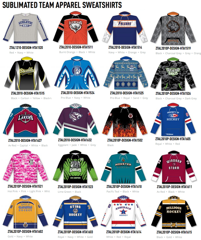 Custom Hockey Jerseys, Sublimated Hockey Jerseys