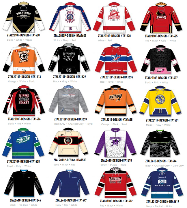 AthleticKnit: Customise online your hockey jerseys and team apparel