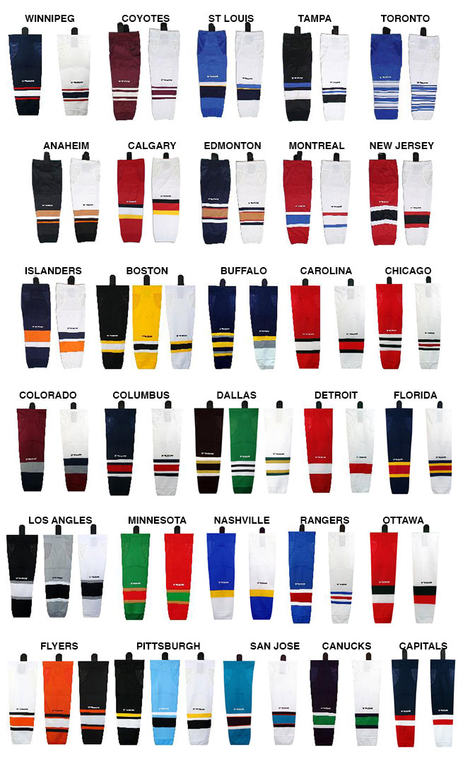 nhl team socks