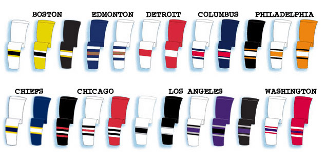 hockey practice jerseys and socks